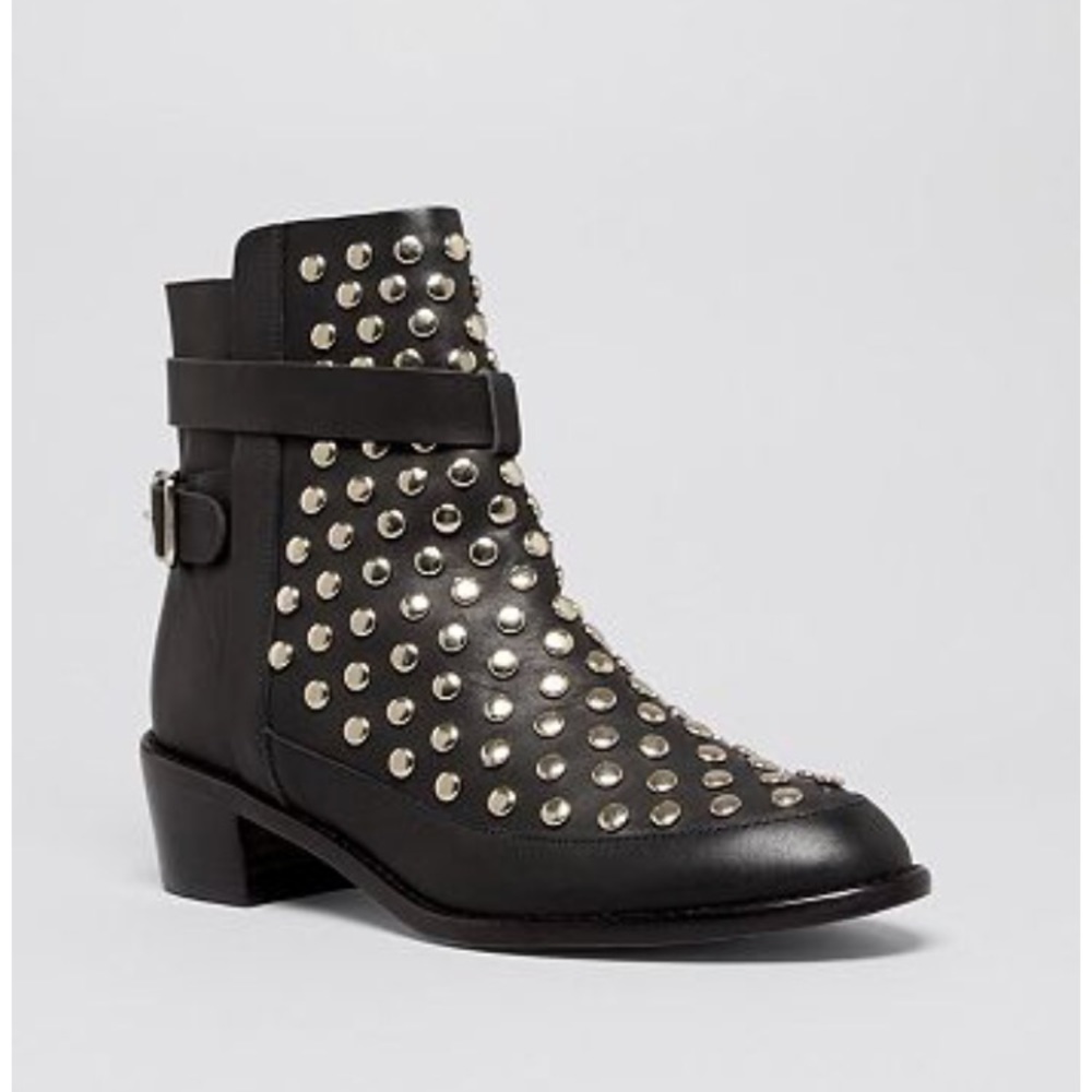 Loeffler Randal Federica Studded Short Boots, 7.5